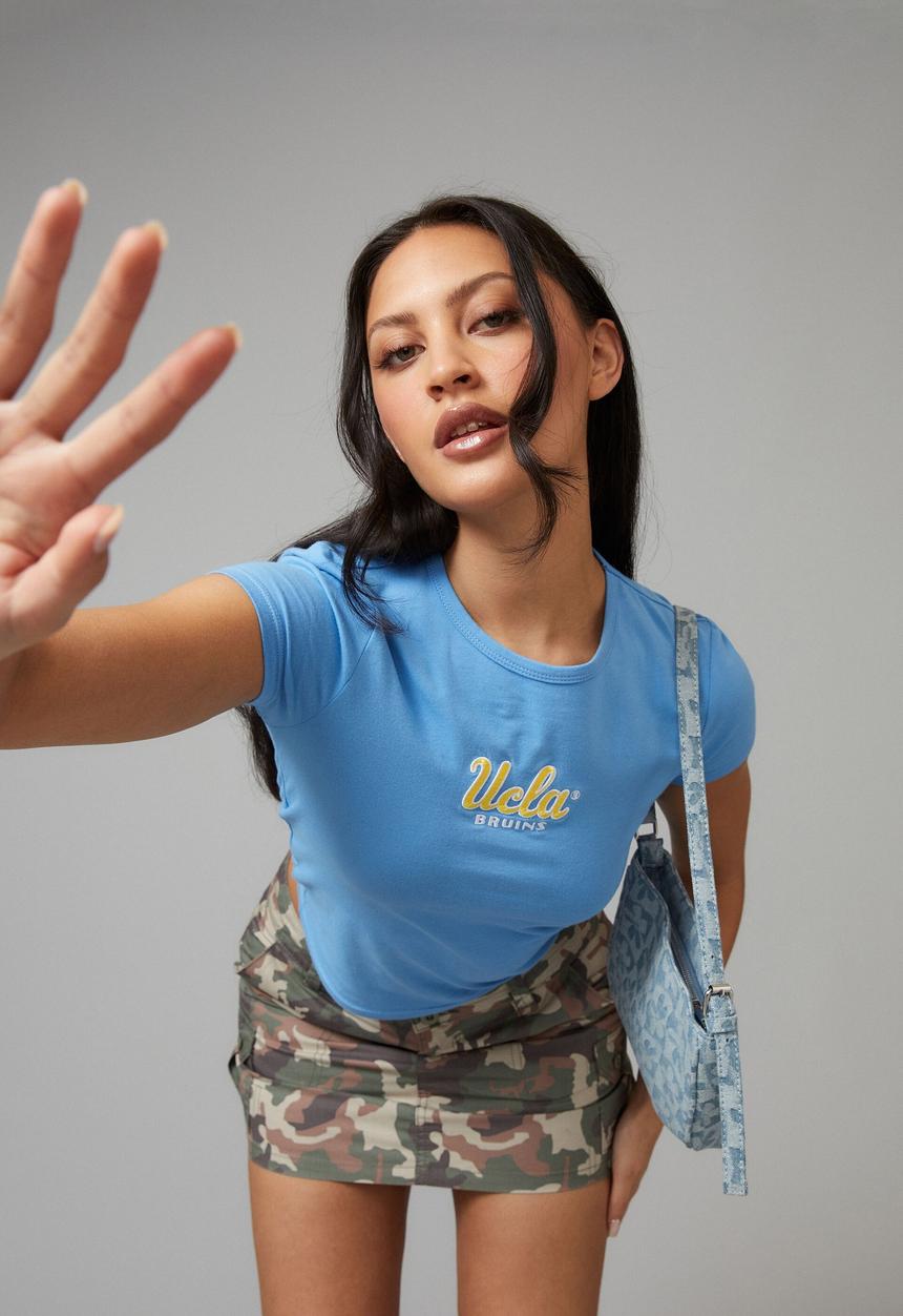 Factorie - lcn college fitted graphic tee - lcn ucl ucla/azure blue
