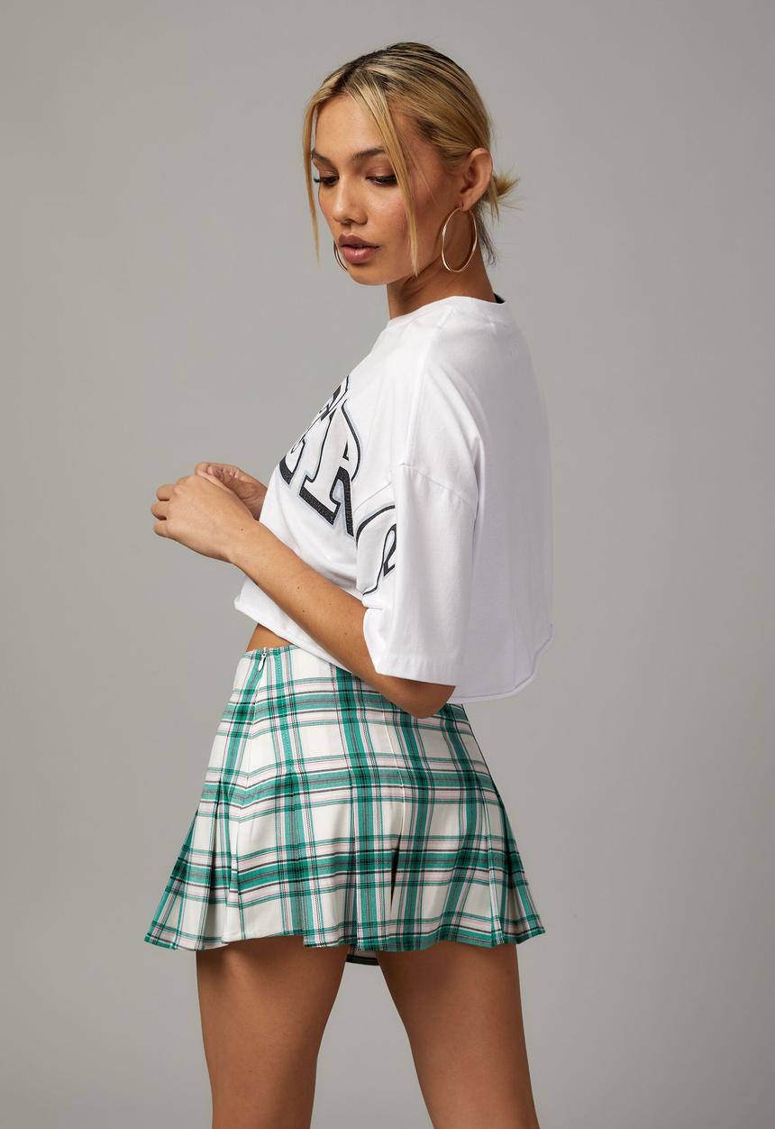 Factorie - lcn nfl cropped graphic tee - lcn nfl raiders/white