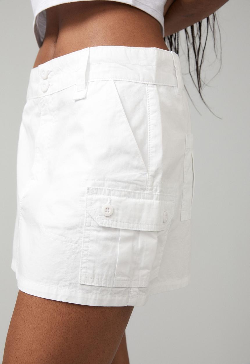 Factorie - micro mini cargo skirt - white