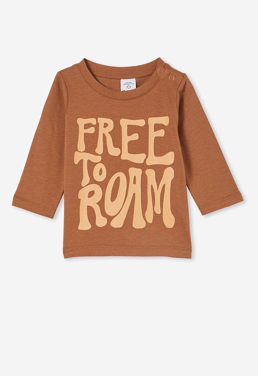 Cotton On - Jamie long sleeve tee - coco jumbo & free to roam
