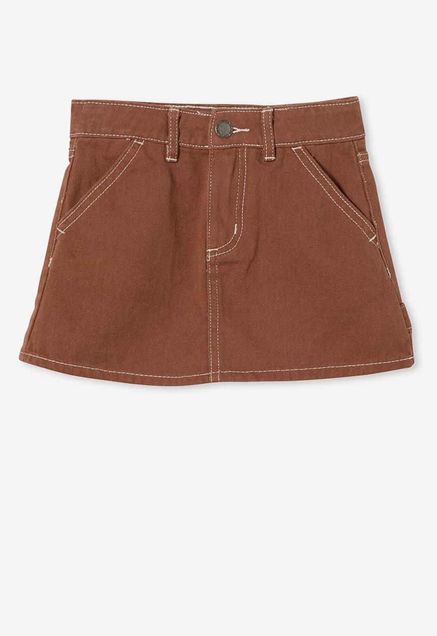 Cotton On - Lexie carpenter denim skirt - coco jumbo