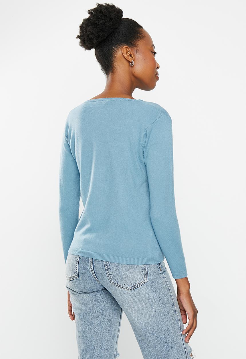 dailyfriday - V-neck jumper - light blue
