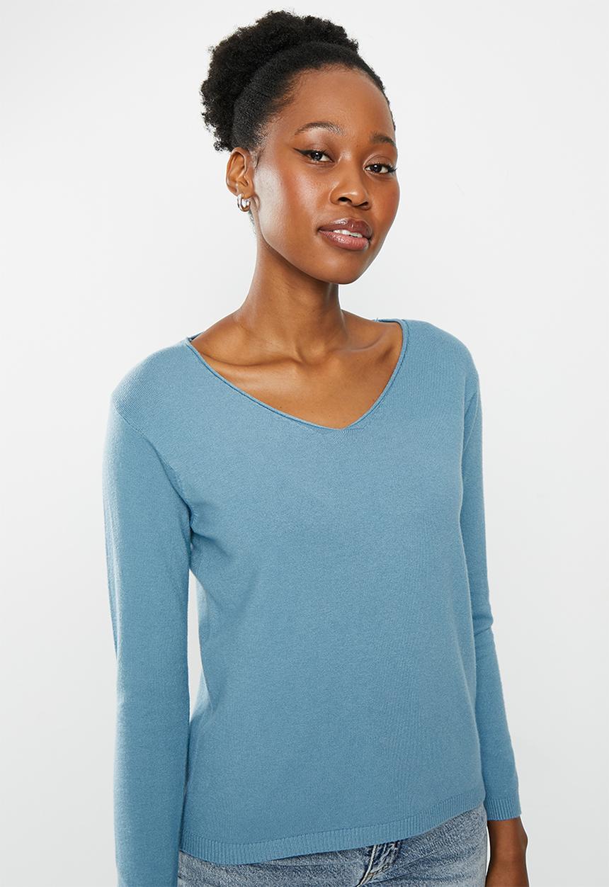 dailyfriday - V-neck jumper - light blue