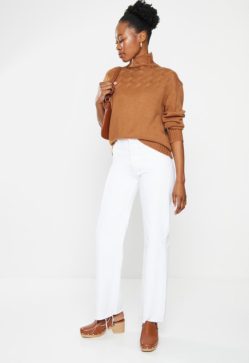 dailyfriday - Cable detail jumper - choc