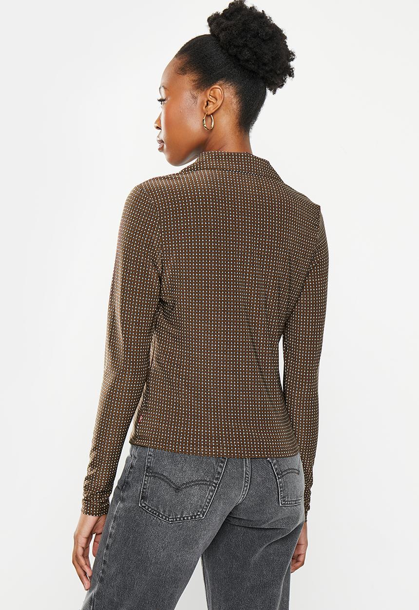 Levi’s® - Prima button up knit - fresia geo caviar print