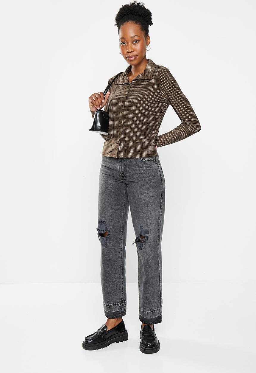 Levi’s® - Prima button up knit - fresia geo caviar print