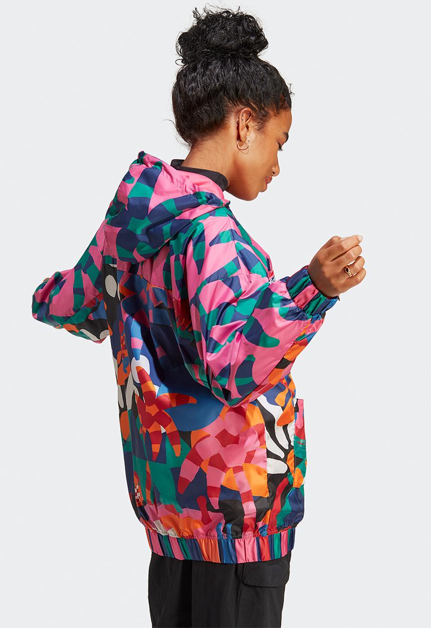 adidas Performance - Farm jacket - bold green & pulse magenta
