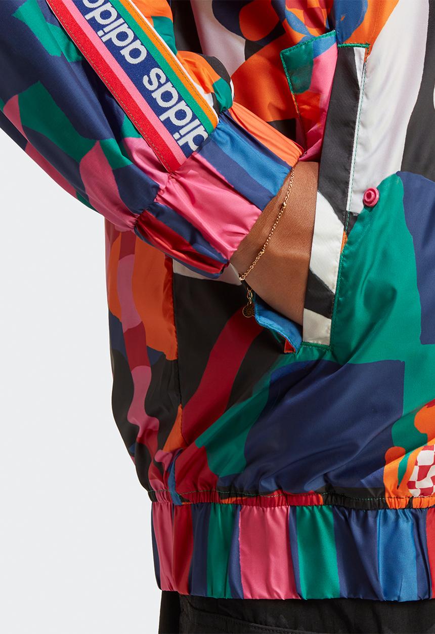 adidas Performance - Farm jacket - bold green & pulse magenta