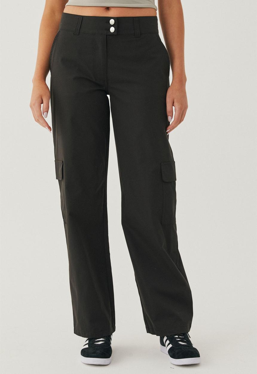 Supré  - Abby wide waist cargo pant - black