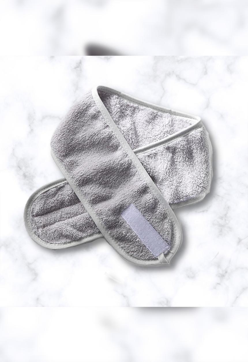 Glam Beauty - Adjustable Makeup Headband- Grey