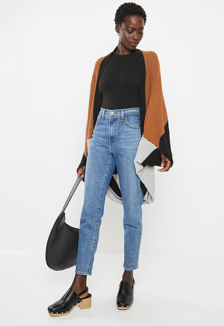 dailyfriday - Cardigan - black & tan