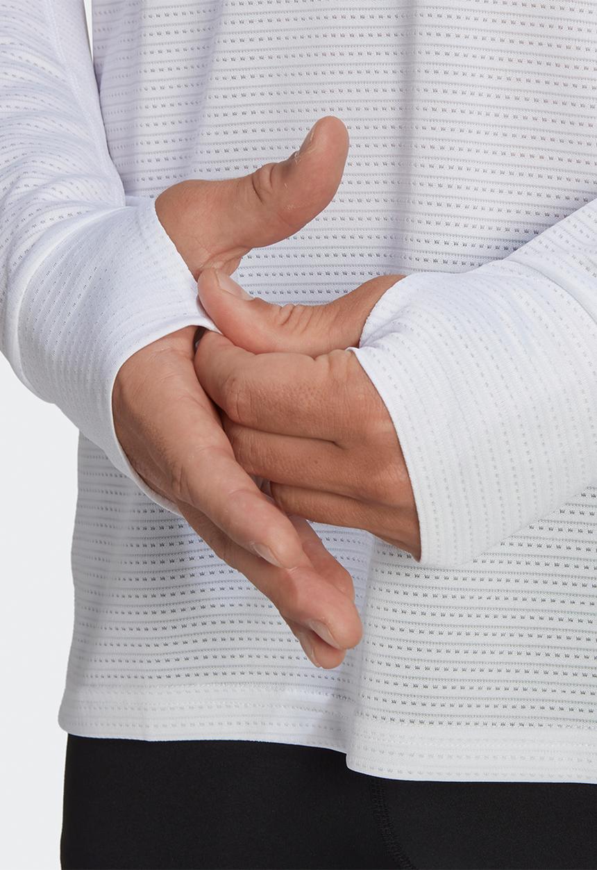 adidas Performance - Own the run long sleeve - white