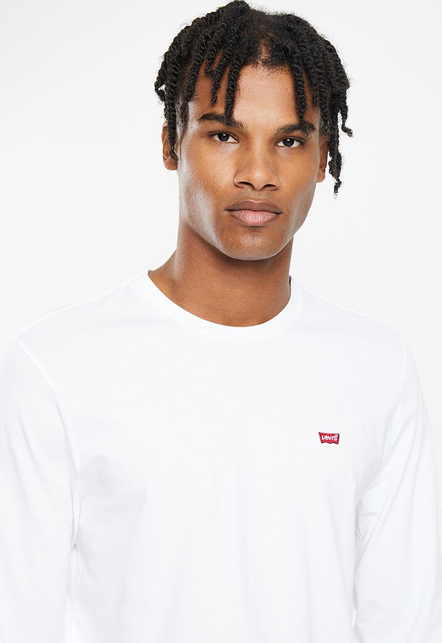 Levi’s® - Long sleeve original hm tee cotton patch - white