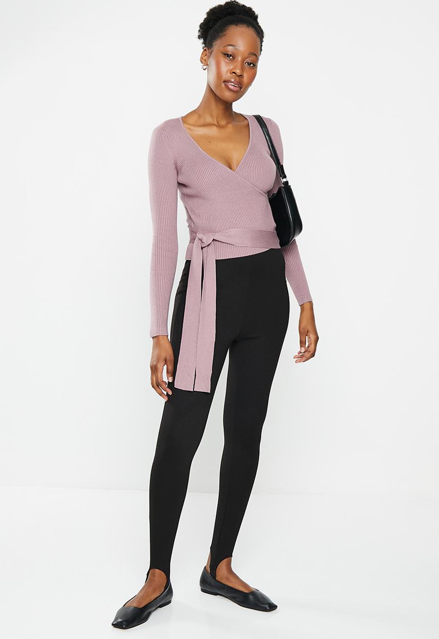 dailyfriday - Side tie knitwear top - mink