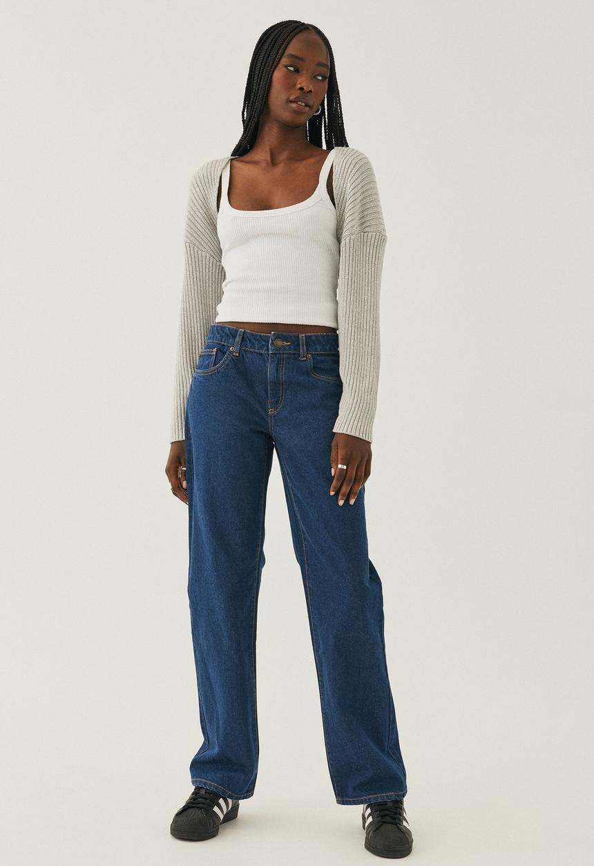 Supré  - Emma oversized knit shrug - grey marle