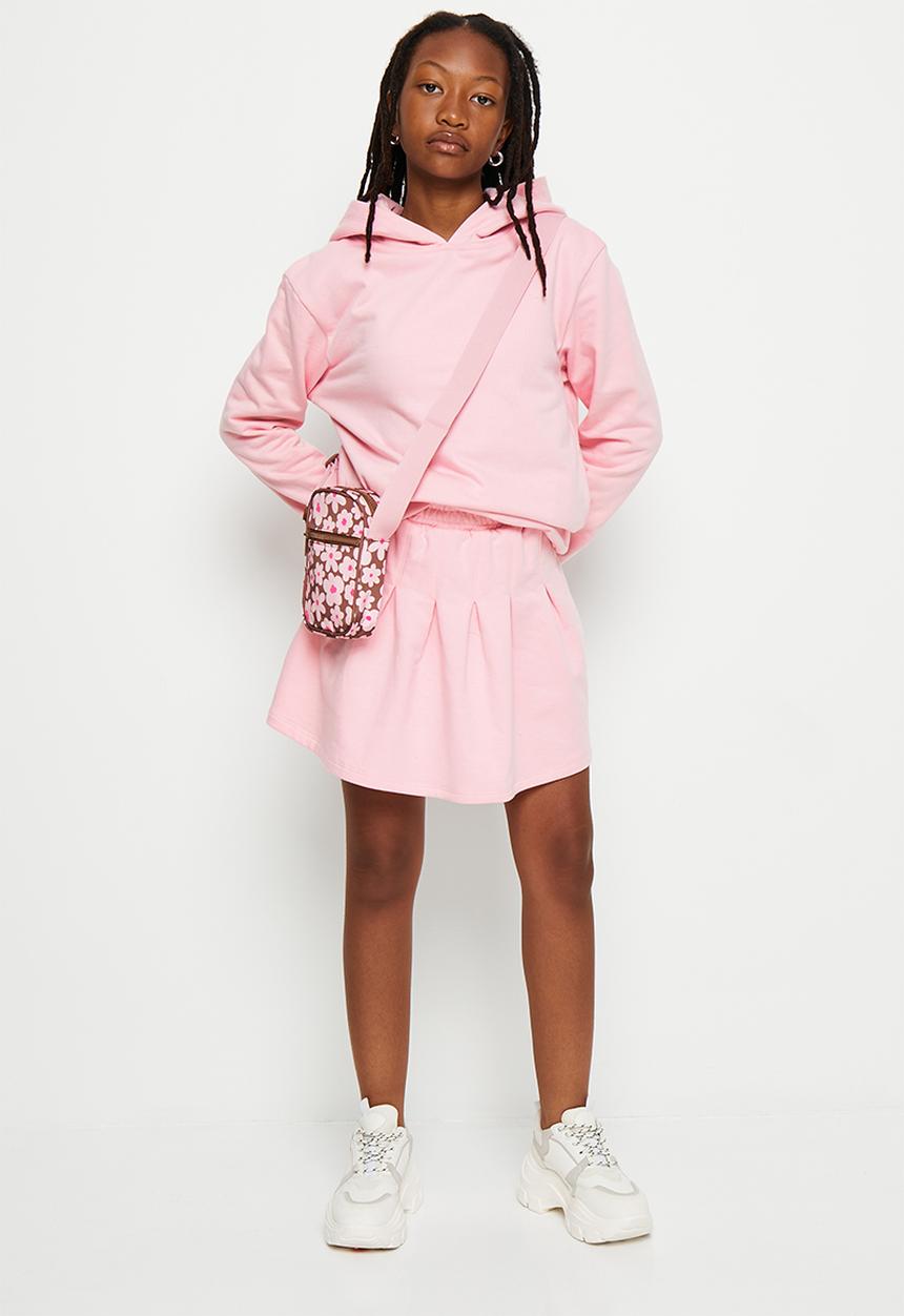 Superbalist - Cotton pleated skirt -light pink