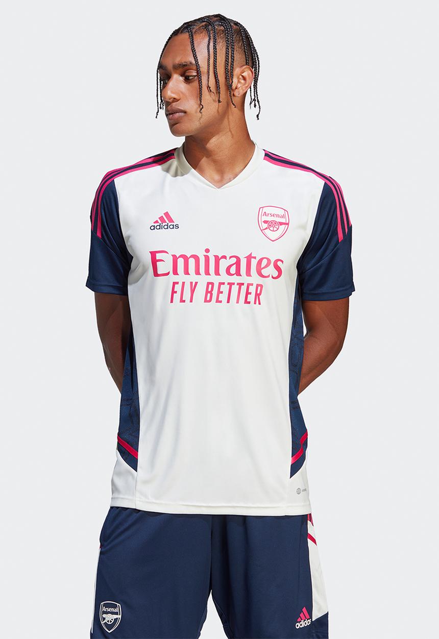 adidas Performance - Arsenal condivo 22 training jersey - off white/collegiate navy