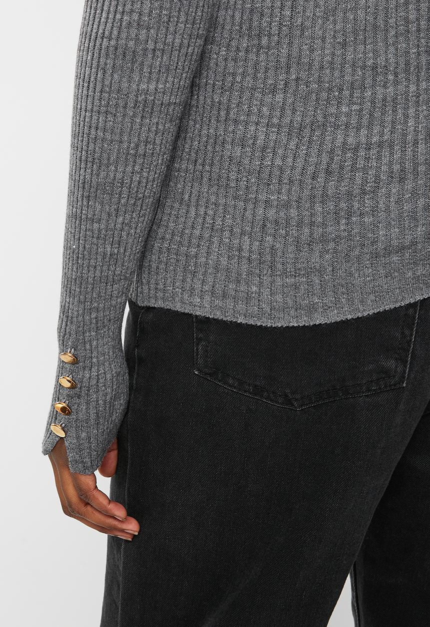 Trendyol - Turtleneck knit sweater - anthracite