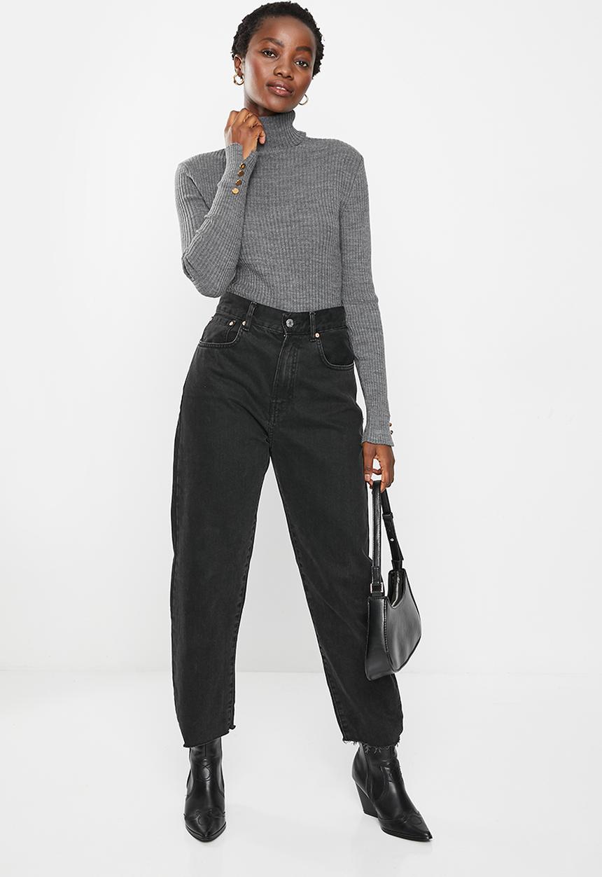Trendyol - Turtleneck knit sweater - anthracite