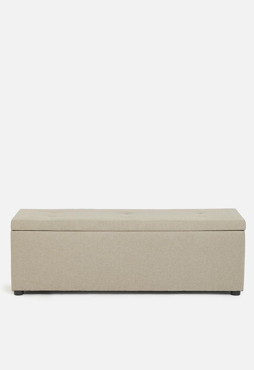 Sixth Floor - Double storage ottoman - natural