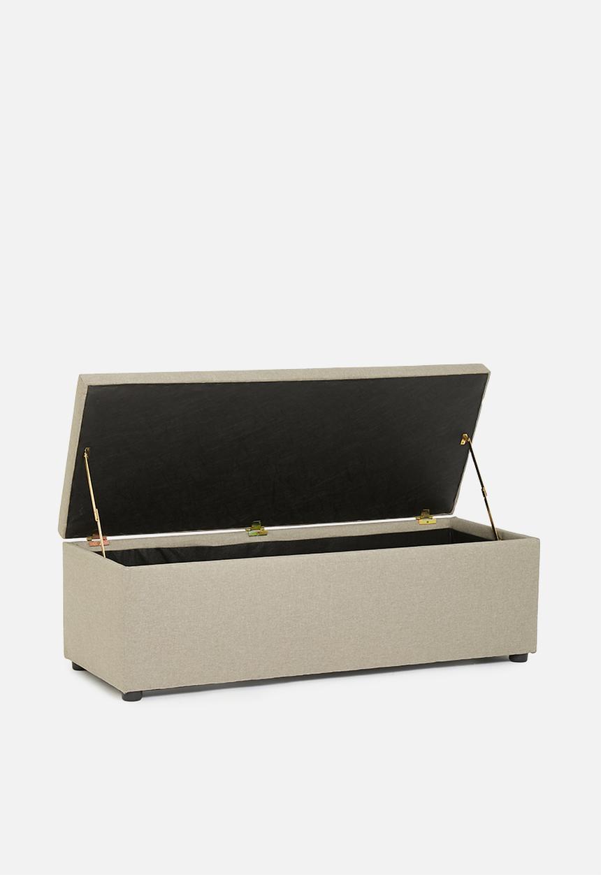 Sixth Floor - Double storage ottoman - natural