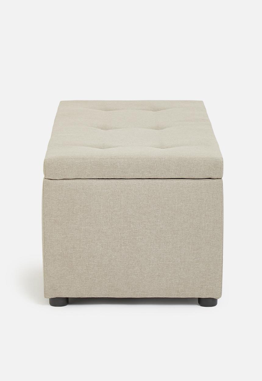 Sixth Floor - Double storage ottoman - natural