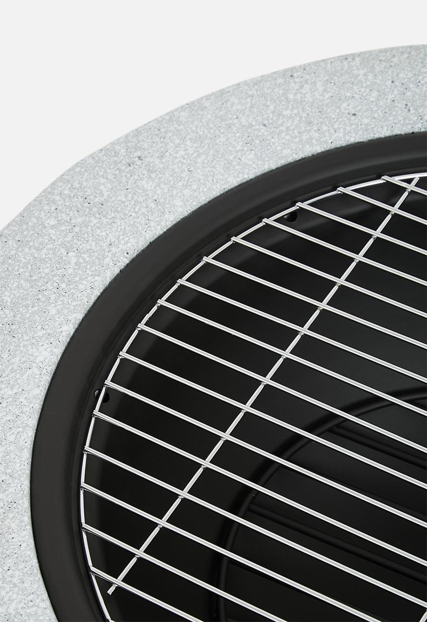 H&S - Round fire bowl - grey