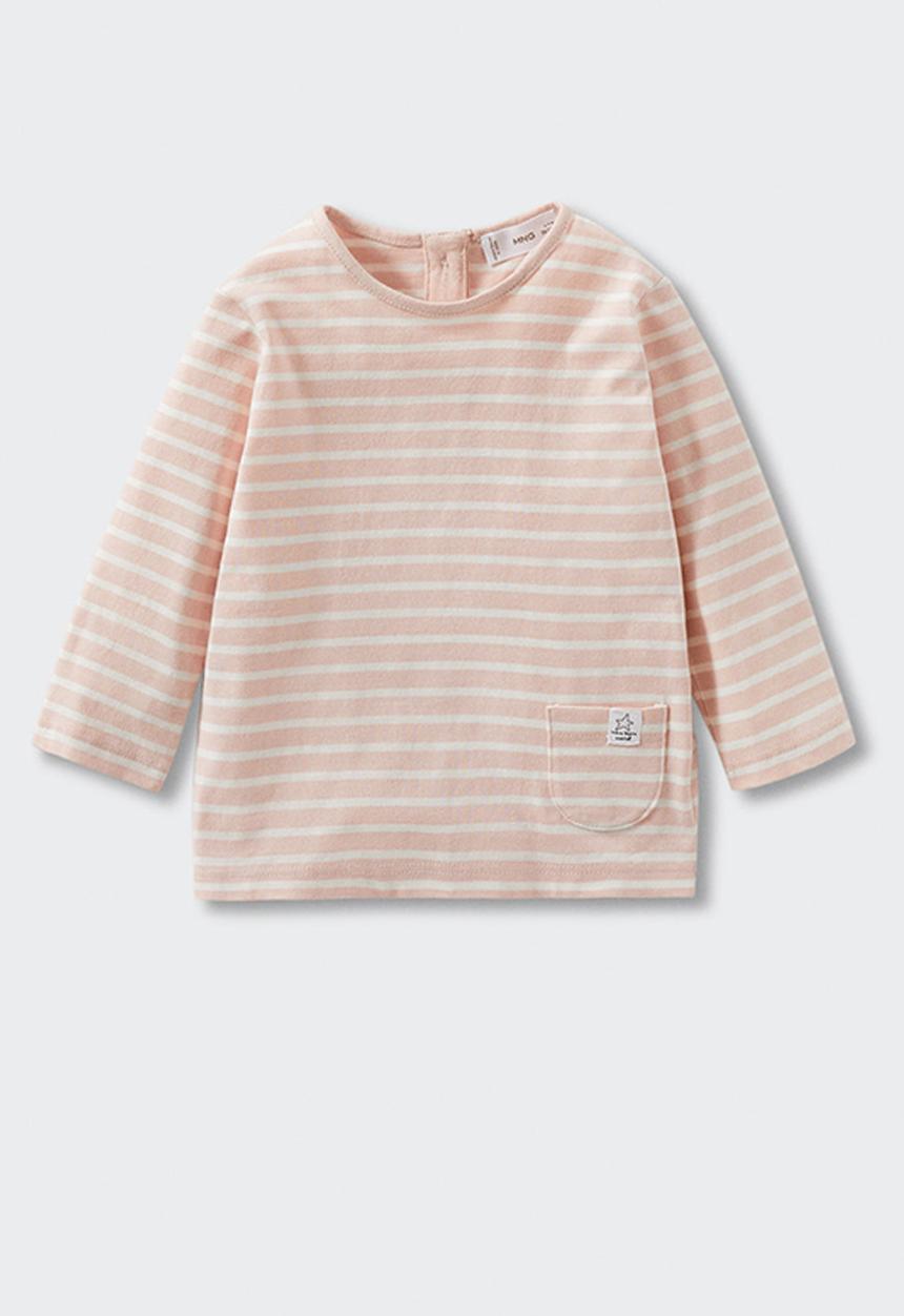 MANGO - T-shirt babi - pink