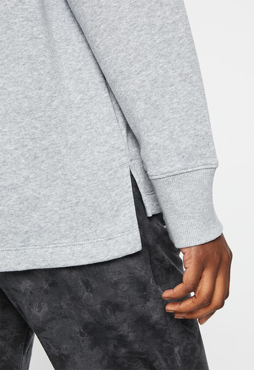 Under Armour - Rival fleece oversize crew - steel medium heather