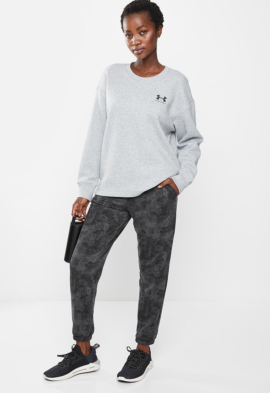 Under Armour - Rival fleece oversize crew - steel medium heather