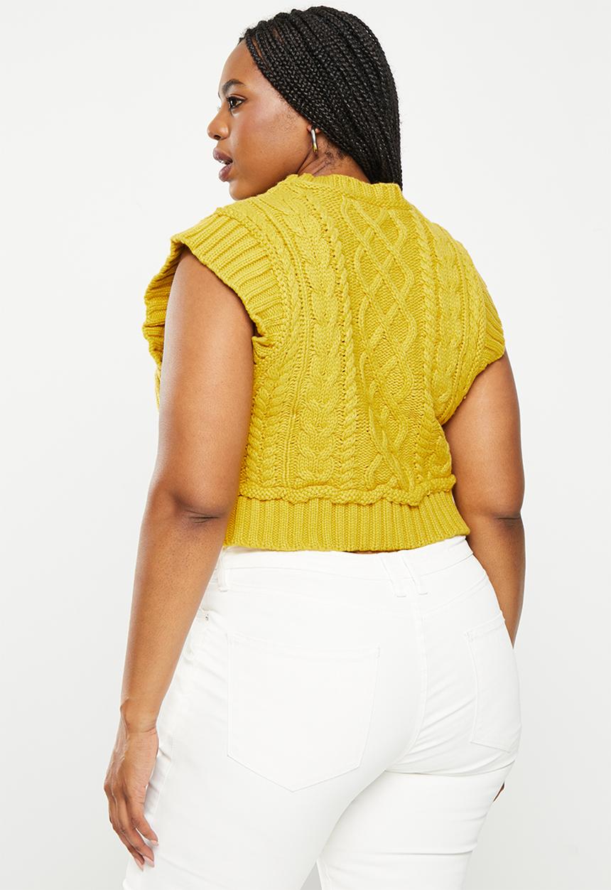 dailyfriday - Cable singlet - ochre