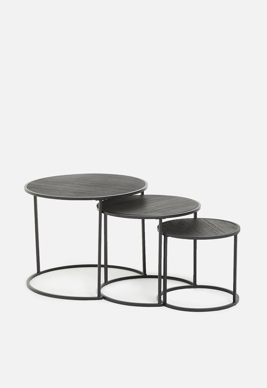 H&S - Nixon nested tables - black