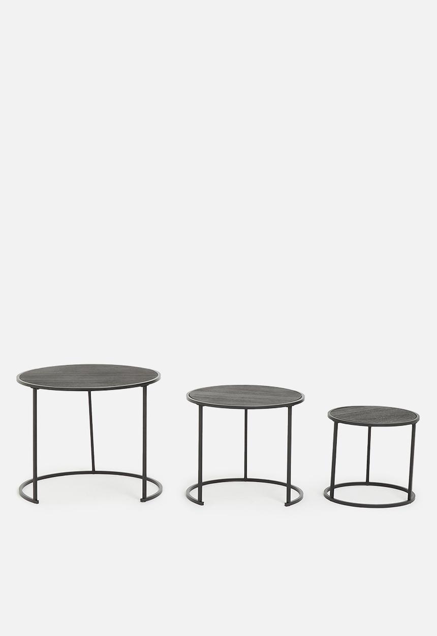 H&S - Nixon nested tables - black
