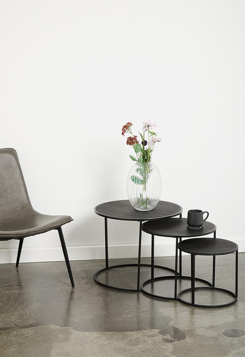 H&S - Nixon nested tables - black