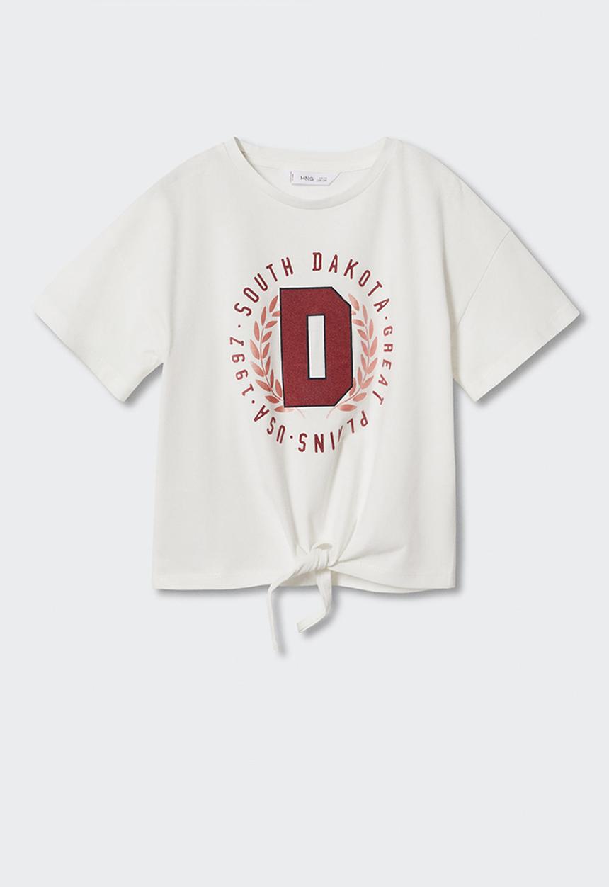 MANGO - T-shirt  dakota - white