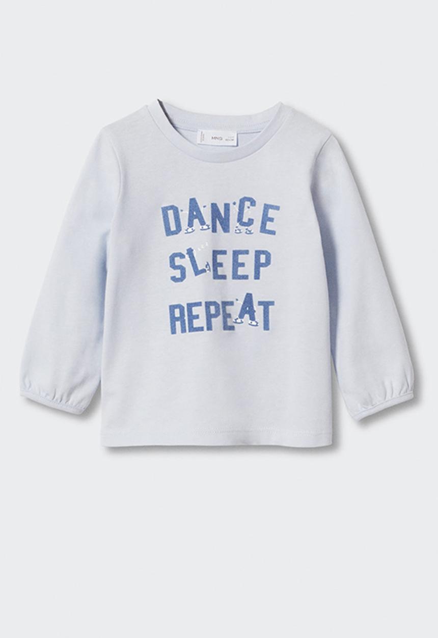 MANGO - T-shirt  dance - light blue