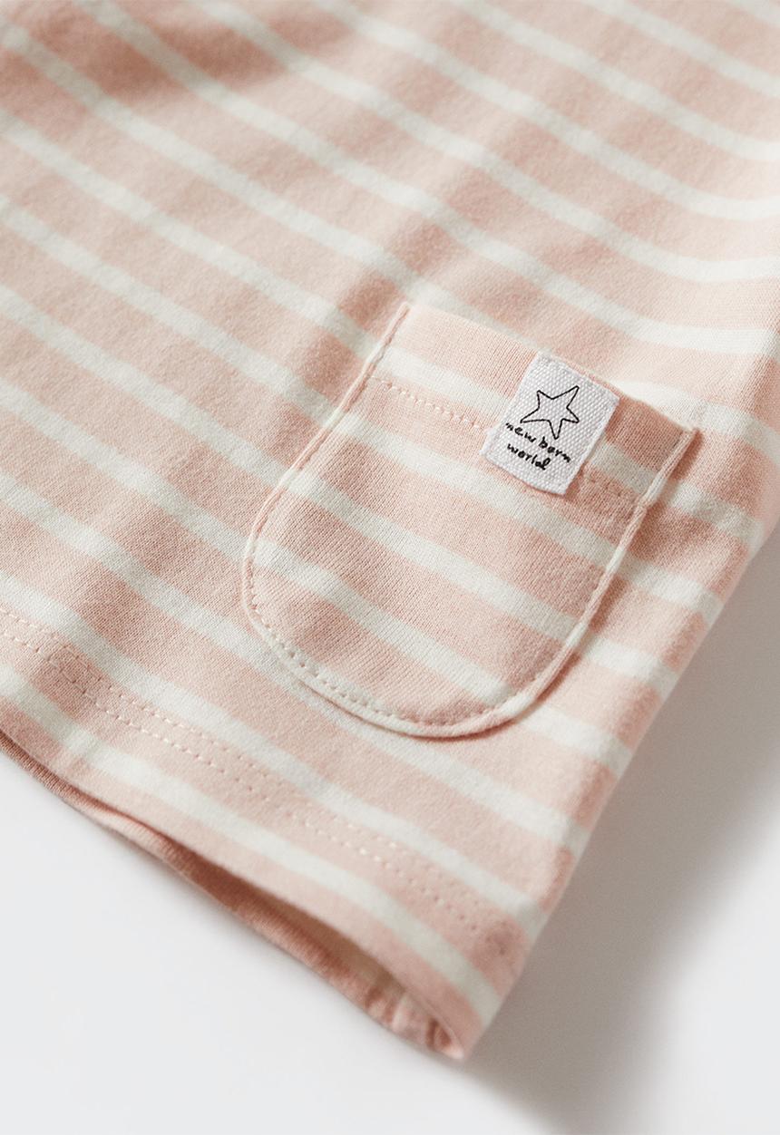 MANGO - T-shirt babi - pink