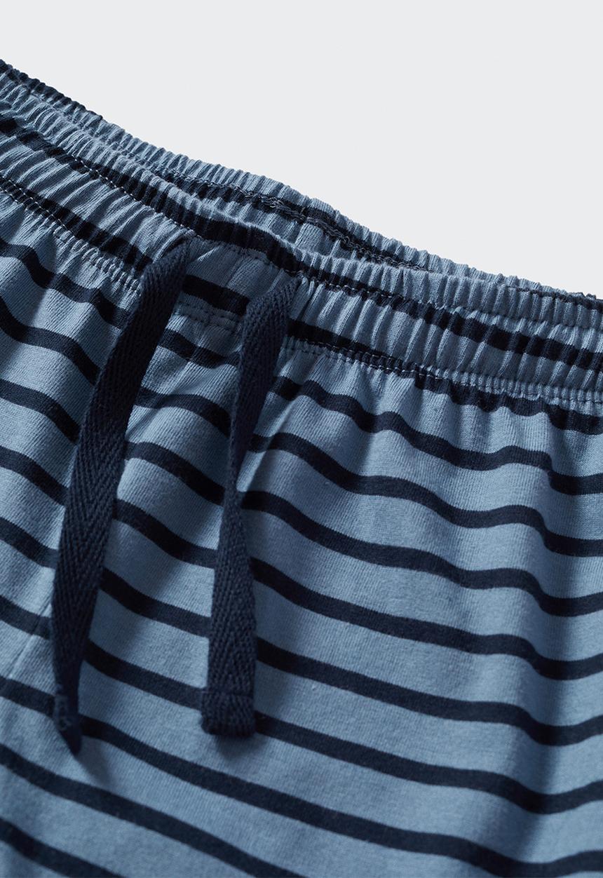 MANGO - Pyjama pack  weekend - white & blue