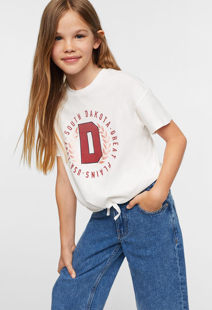 MANGO - T-shirt  dakota - white