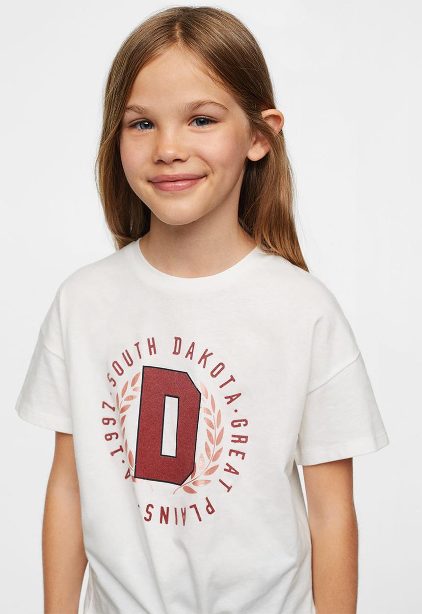 MANGO - T-shirt  dakota - white