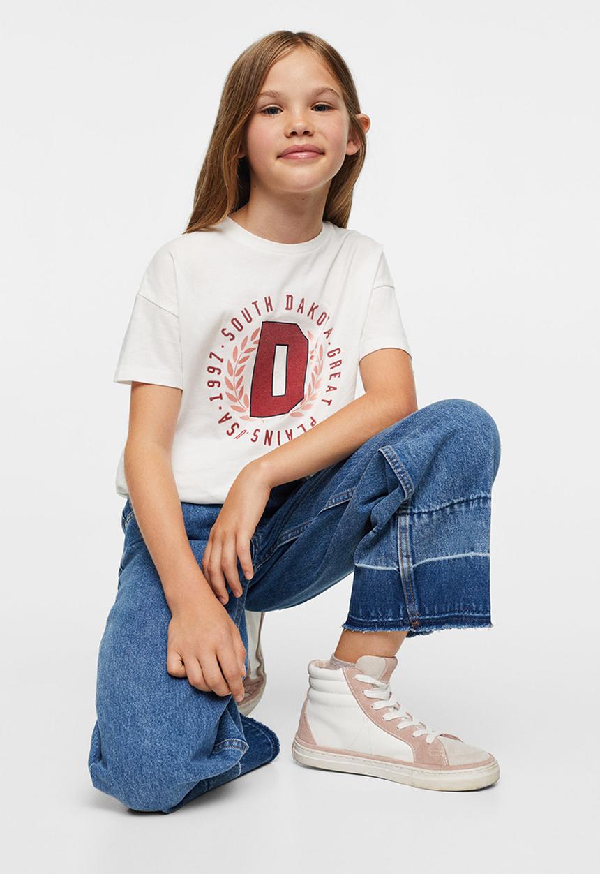 MANGO - T-shirt  dakota - white