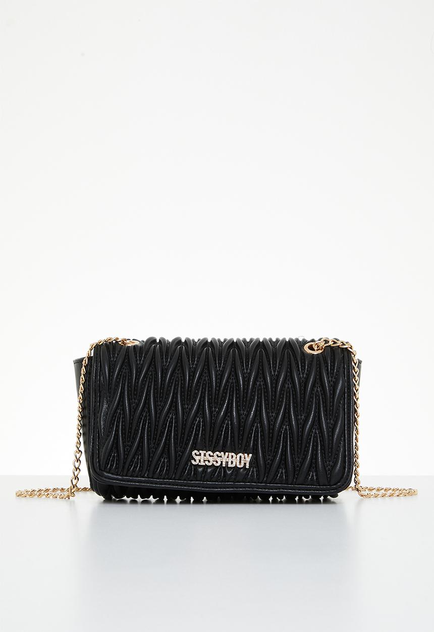 SISSY BOY - Handle this : quilted crossbody - black