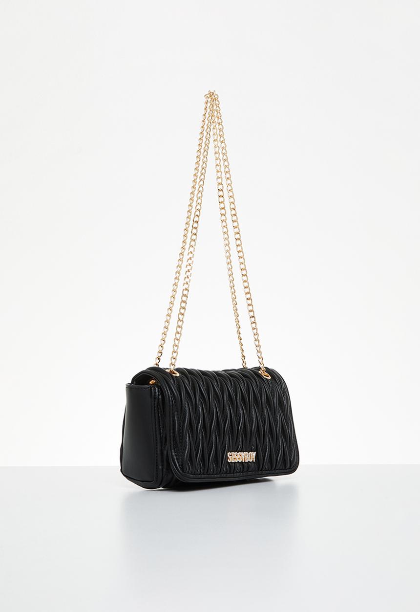 SISSY BOY - Handle this : quilted crossbody - black