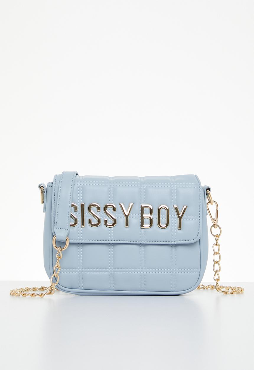 SISSY BOY - Square it off: quilted crossbody - powder blue