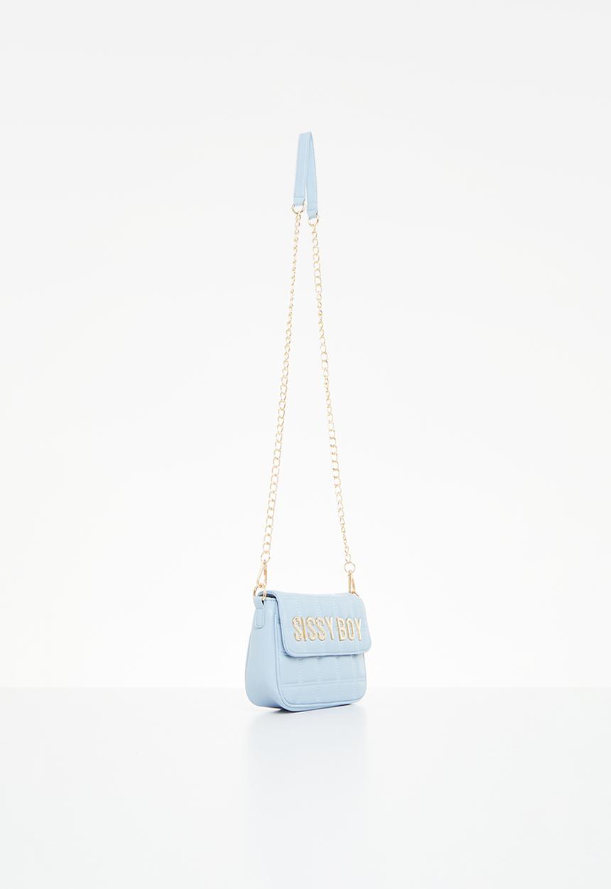 SISSY BOY - Square it off: quilted crossbody - powder blue