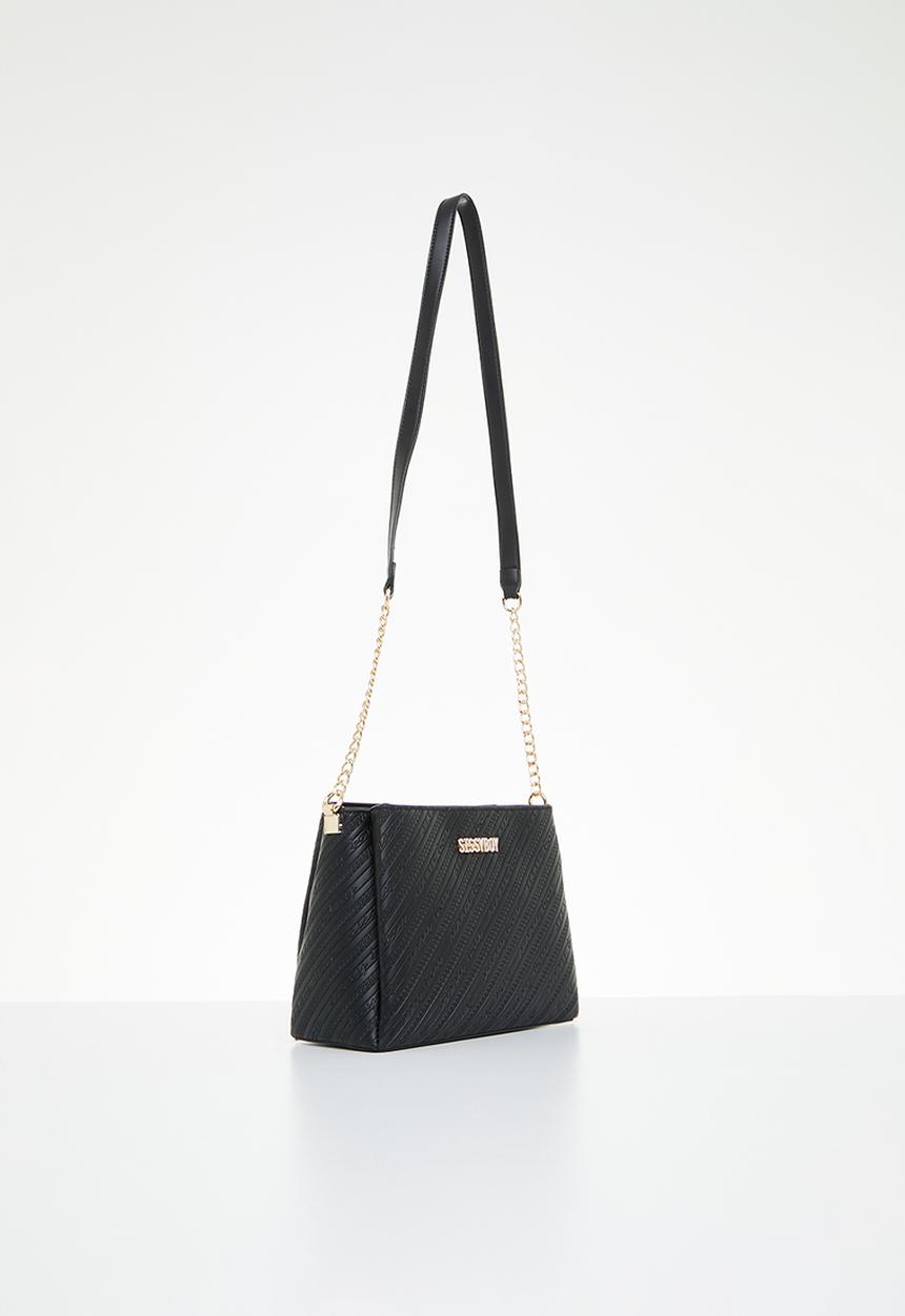 SISSY BOY - The rachel: sissyboy all over emboss print crossbody - black