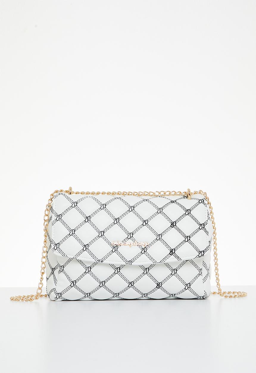 SISSY BOY - Lady like xbody: sb embroidered crossbody - white