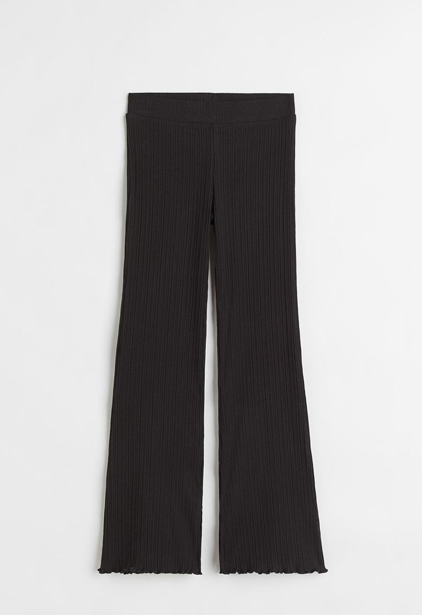 H&M - Flared leggings - black