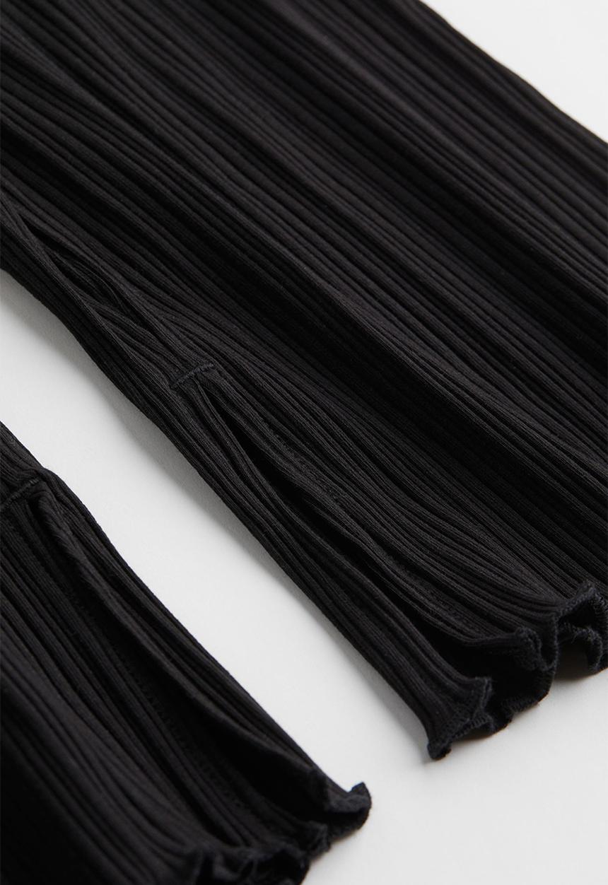 H&M - Flared leggings - black