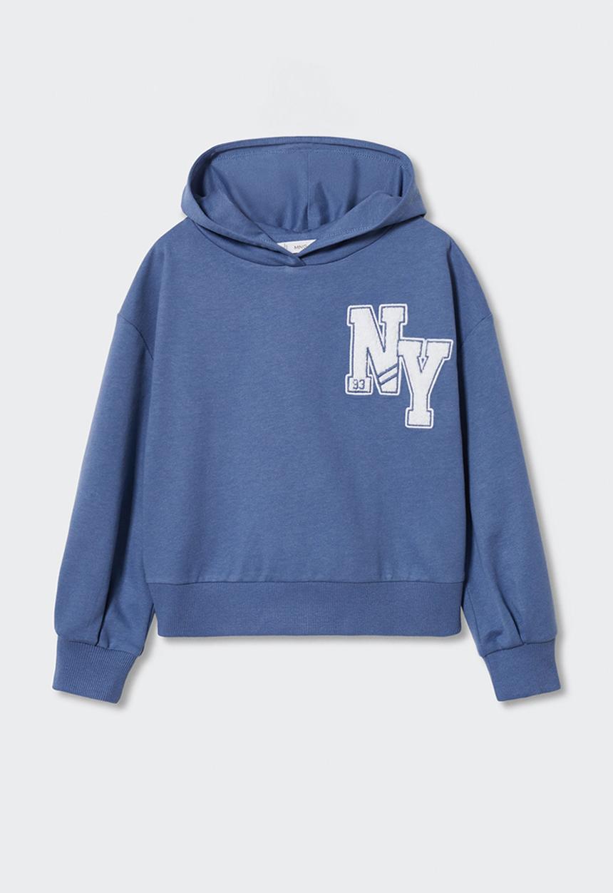 MANGO - Sweatshirt newyork - blue